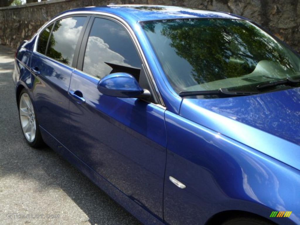2007 3 Series 335i Sedan - Montego Blue Metallic / Black photo #14
