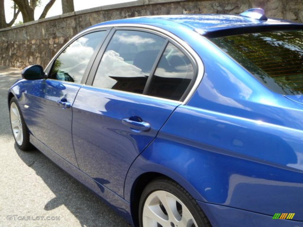 2007 3 Series 335i Sedan - Montego Blue Metallic / Black photo #16