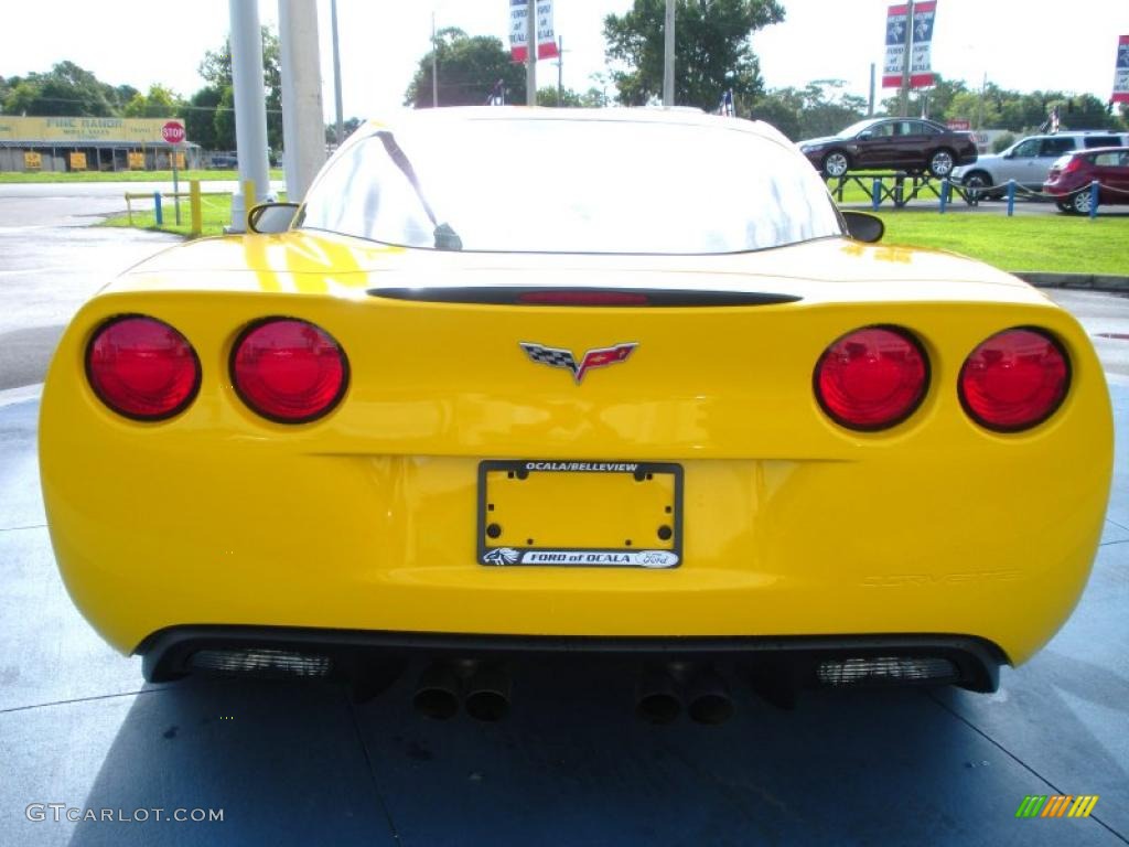 2008 Corvette Coupe - Velocity Yellow / Ebony photo #4