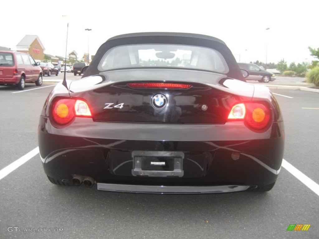 2004 Z4 2.5i Roadster - Jet Black / Black photo #12