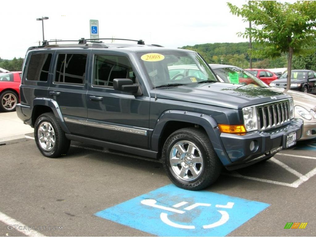 2008 Commander Limited 4x4 - Steel Blue Metallic / Dark Slate Gray photo #1