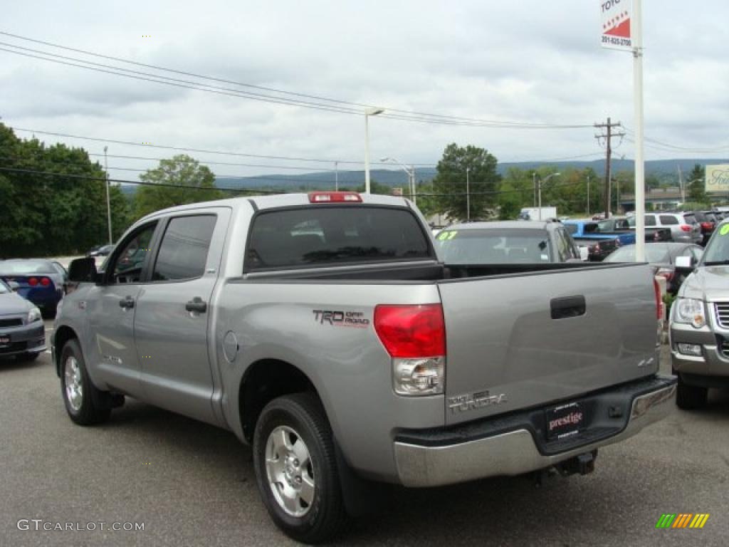 2008 Tundra TRD CrewMax 4x4 - Silver Sky Metallic / Graphite Gray photo #4