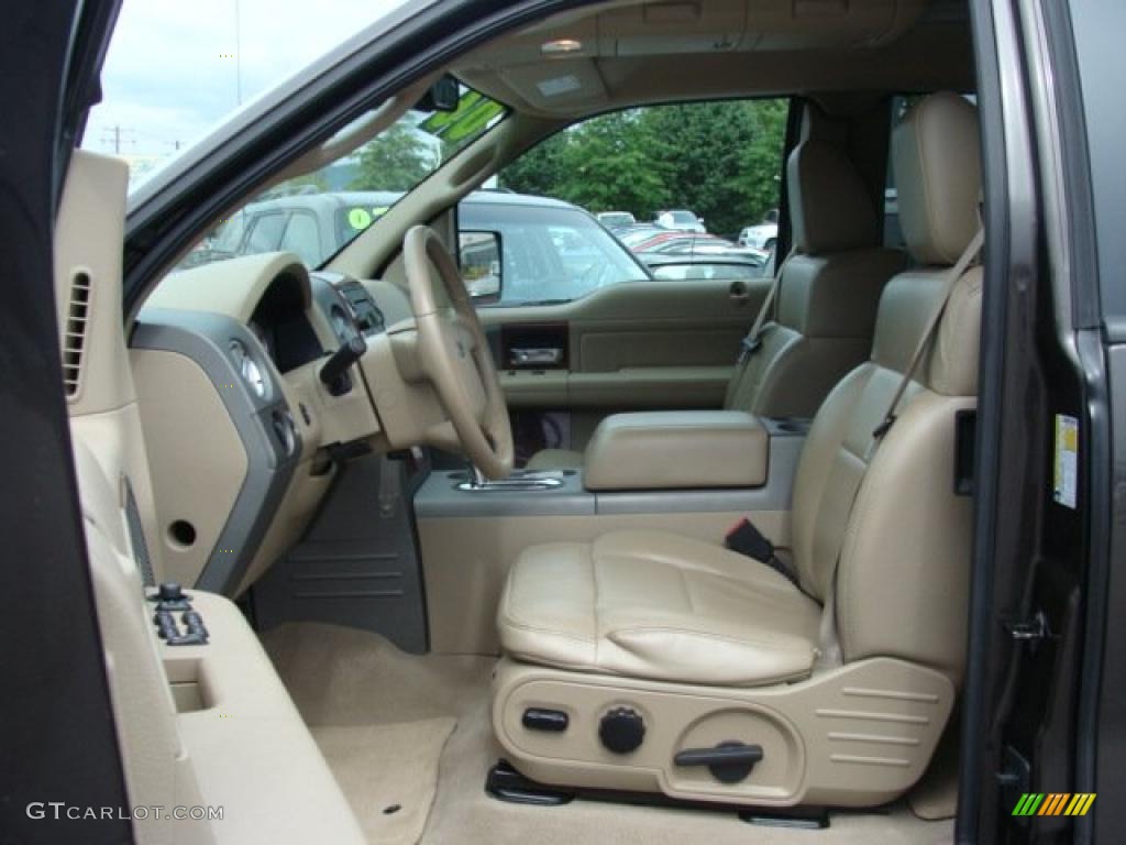 2006 F150 Lariat SuperCab 4x4 - Dark Stone Metallic / Tan photo #7