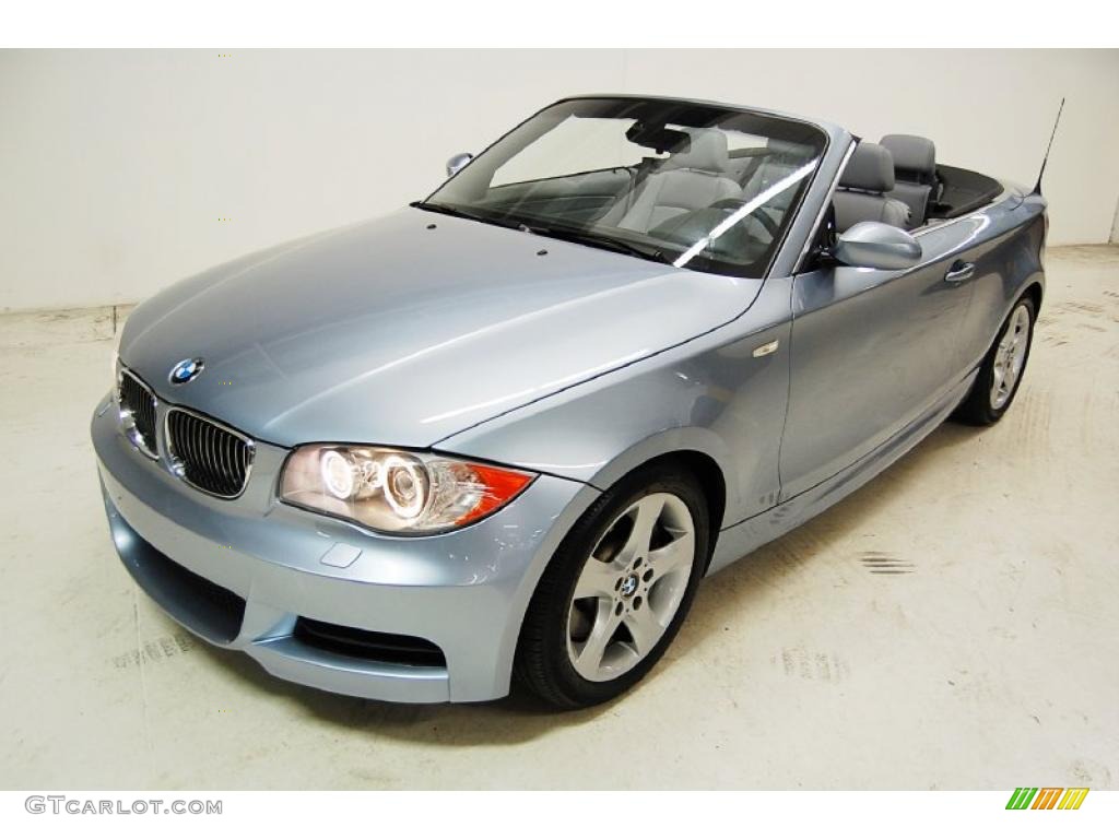 2008 1 Series 135i Convertible - Blue Water Metallic / Grey photo #10