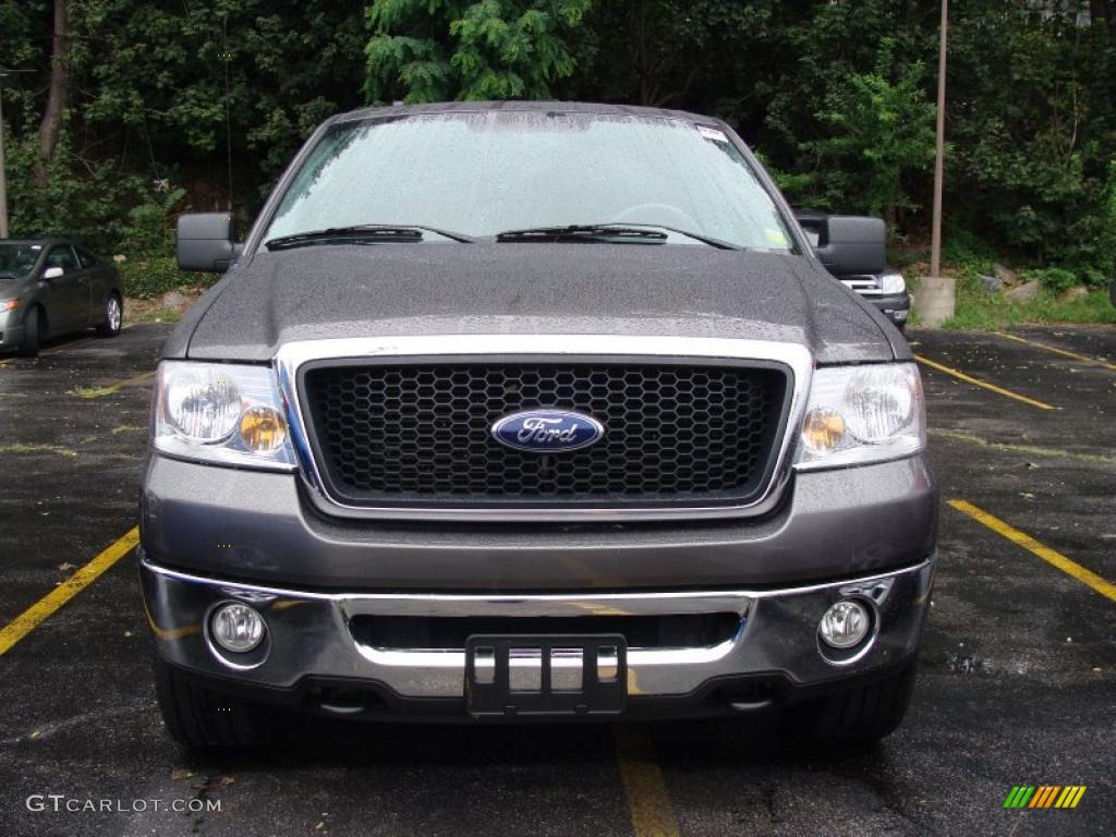 2006 F150 XLT SuperCrew 4x4 - Dark Shadow Grey Metallic / Medium/Dark Flint photo #2