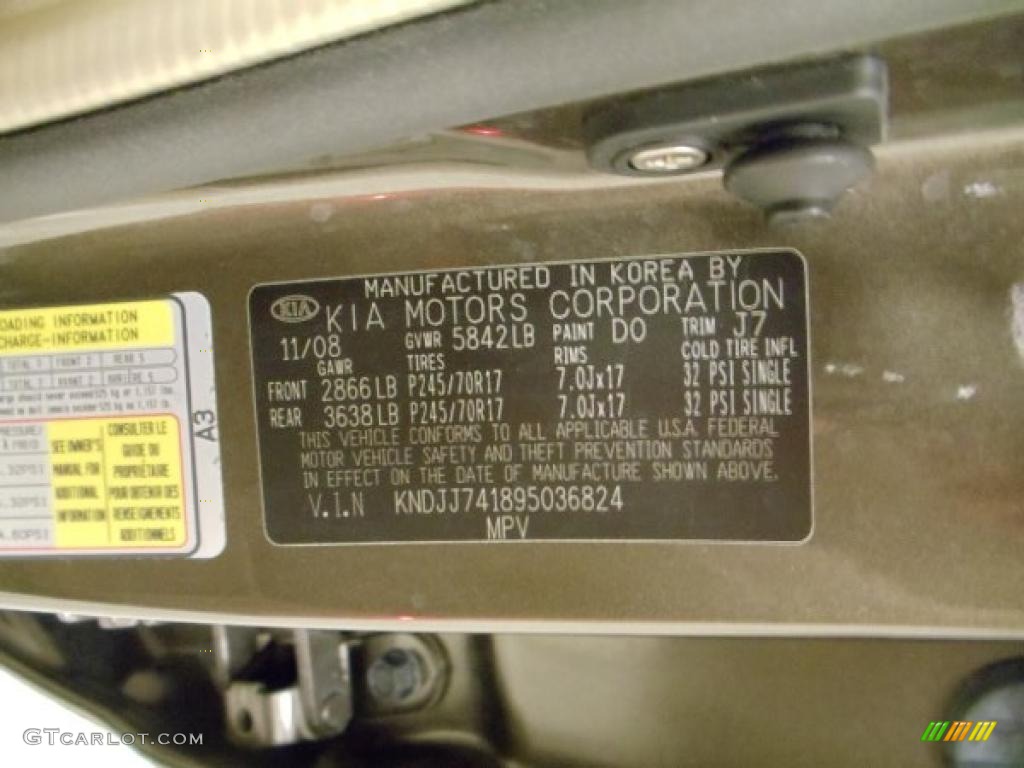 2009 Borrego LX V6 - Metal Bronze / Beige photo #27
