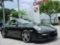 2007 Basalt Black Metallic Porsche 911 Turbo Coupe  photo #1