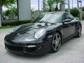 2007 Basalt Black Metallic Porsche 911 Turbo Coupe  photo #7