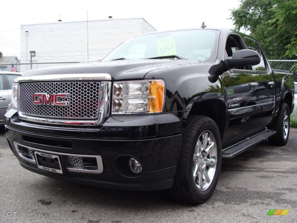 2008 Sierra 1500 Denali Crew Cab AWD - Onyx Black / Ebony photo #1