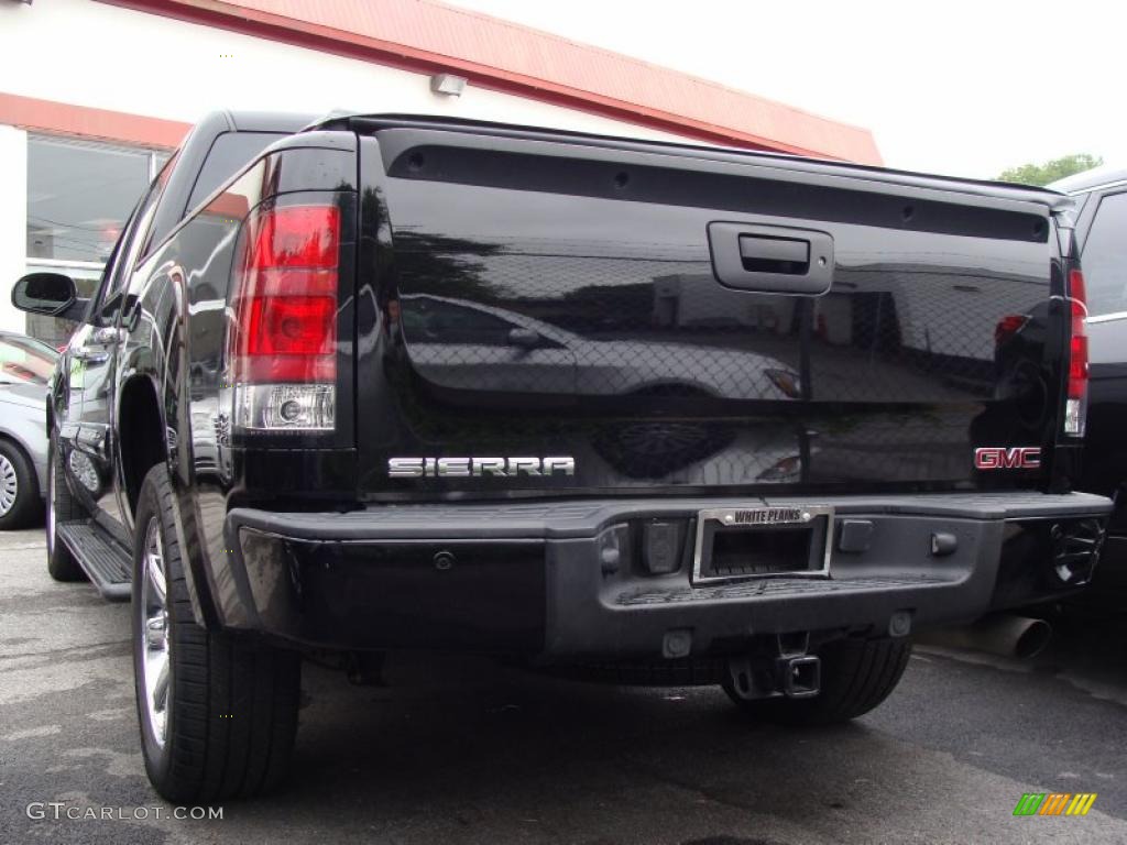 2008 Sierra 1500 Denali Crew Cab AWD - Onyx Black / Ebony photo #6