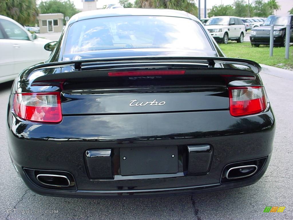 2007 911 Turbo Coupe - Black / Sand Beige photo #4