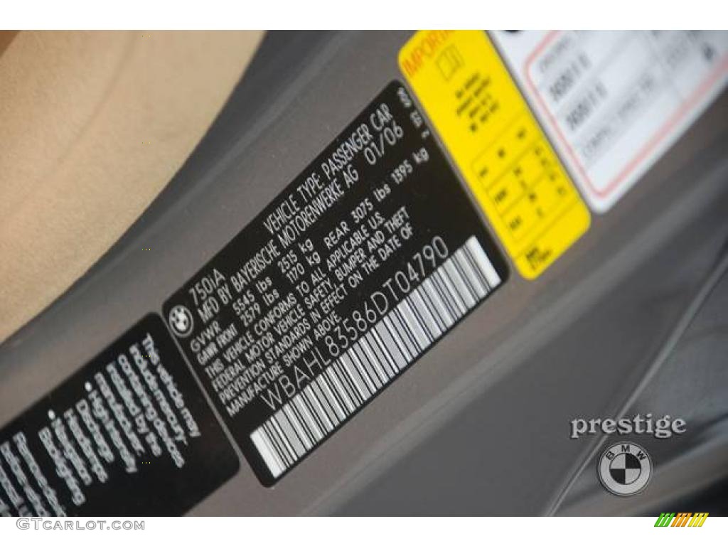2006 7 Series 750i Sedan - Kalahari Beige Metallic / Dark Beige/Beige III photo #10