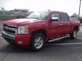 2011 Victory Red Chevrolet Silverado 1500 LT Crew Cab  photo #3