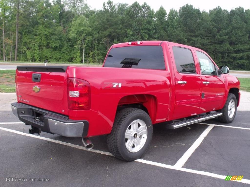 2011 Silverado 1500 LT Crew Cab - Victory Red / Light Cashmere/Ebony photo #7