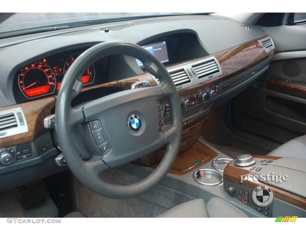 2006 7 Series 750Li Sedan - Sterling Grey Metallic / Basalt Grey/Flannel Grey photo #13