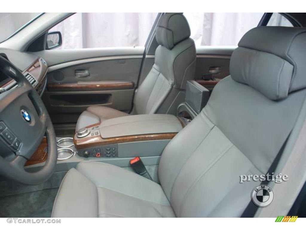 2006 7 Series 750Li Sedan - Sterling Grey Metallic / Basalt Grey/Flannel Grey photo #14