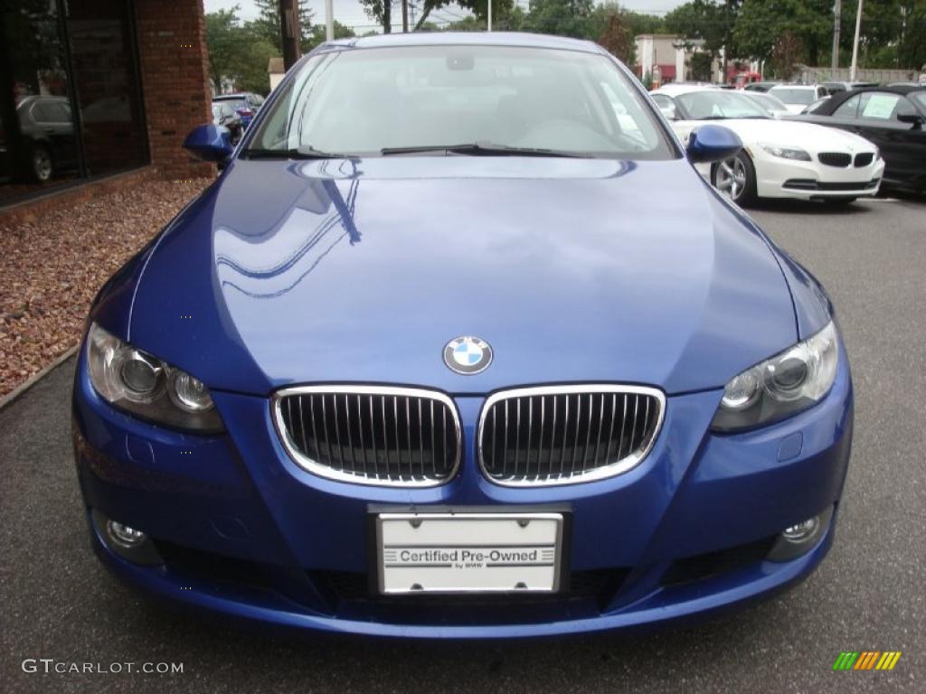 2007 3 Series 328xi Coupe - Montego Blue Metallic / Black photo #2
