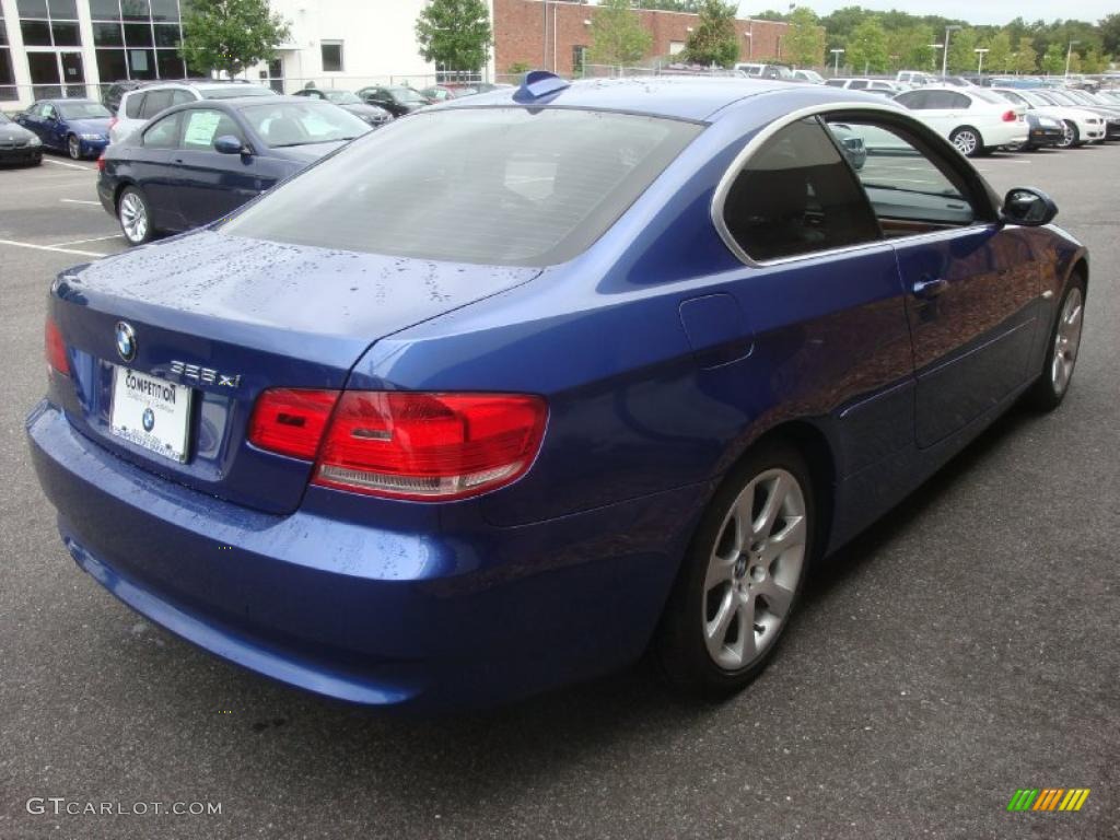 2007 3 Series 328xi Coupe - Montego Blue Metallic / Black photo #6