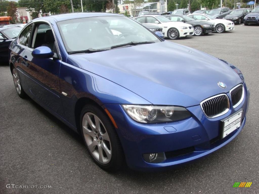 2007 3 Series 328xi Coupe - Montego Blue Metallic / Black photo #7