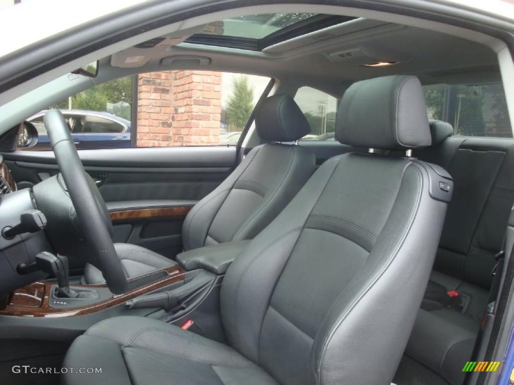 2007 3 Series 328xi Coupe - Montego Blue Metallic / Black photo #10