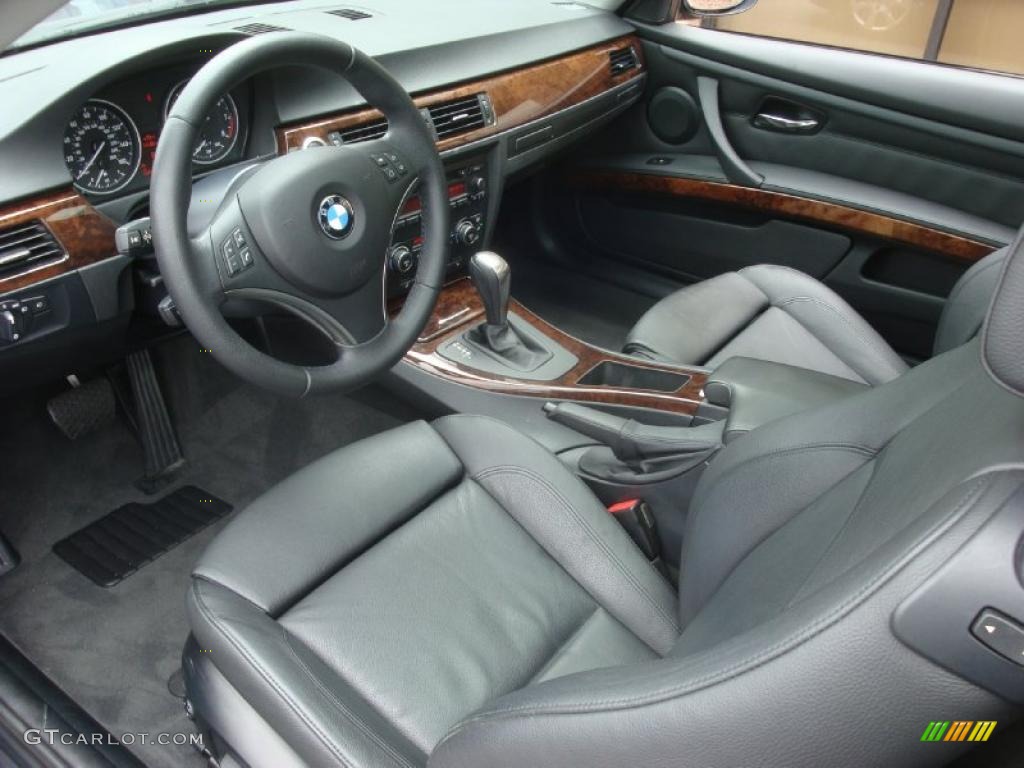 2007 3 Series 328xi Coupe - Montego Blue Metallic / Black photo #11
