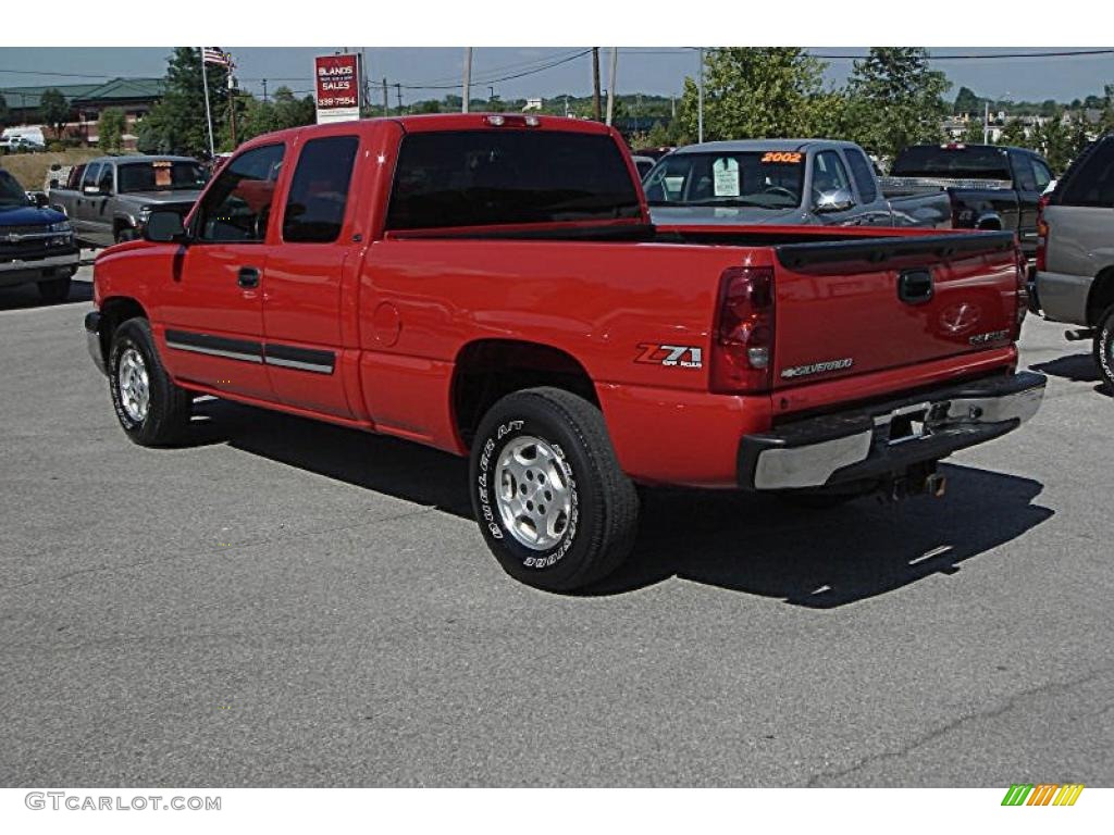 2003 Silverado 1500 Z71 Extended Cab 4x4 - Victory Red / Dark Charcoal photo #3