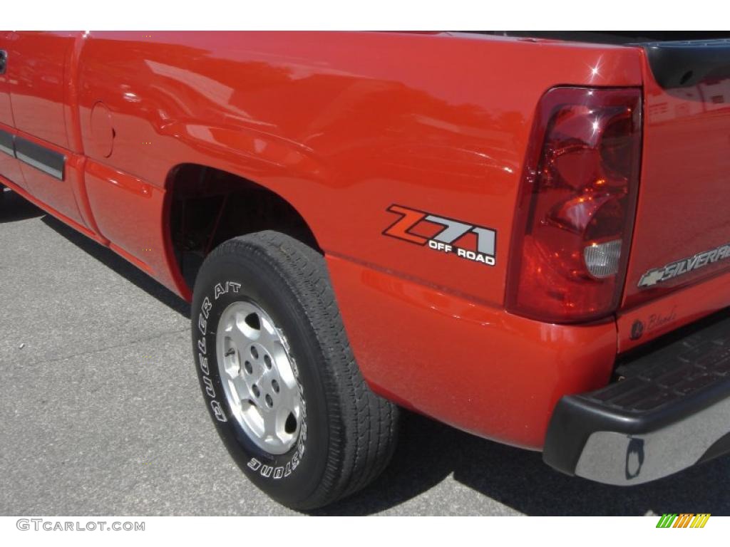 2003 Silverado 1500 Z71 Extended Cab 4x4 - Victory Red / Dark Charcoal photo #6