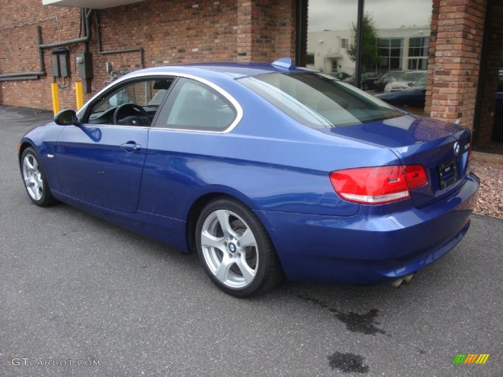 2007 3 Series 328i Coupe - Montego Blue Metallic / Black photo #4