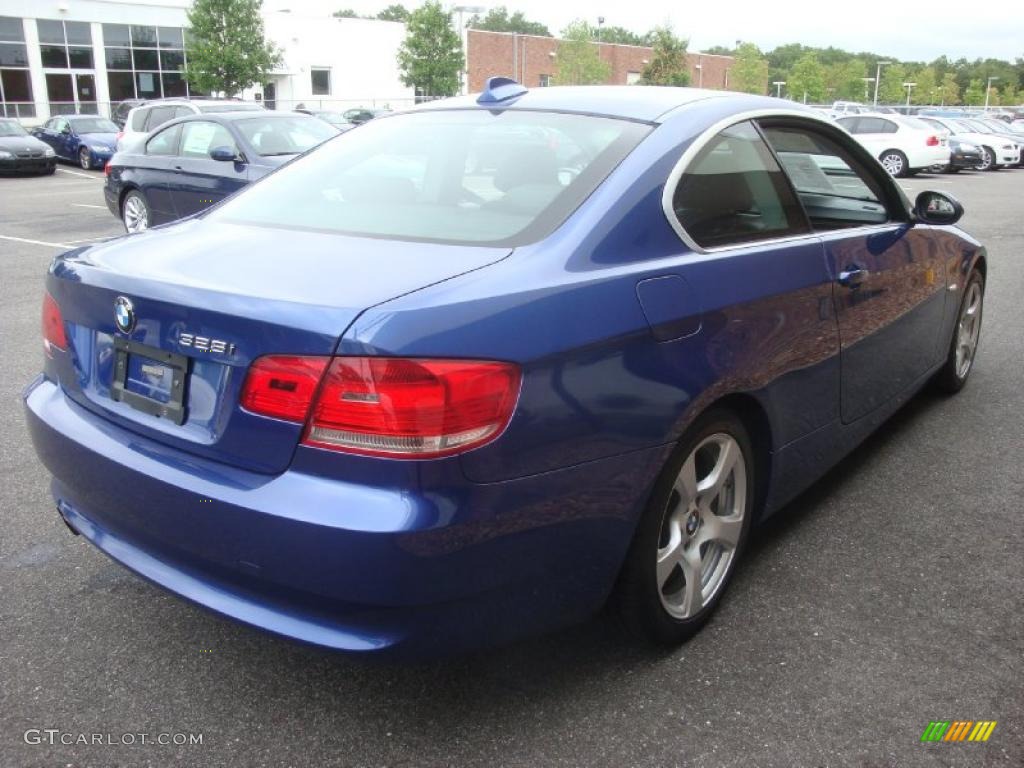 2007 3 Series 328i Coupe - Montego Blue Metallic / Black photo #6