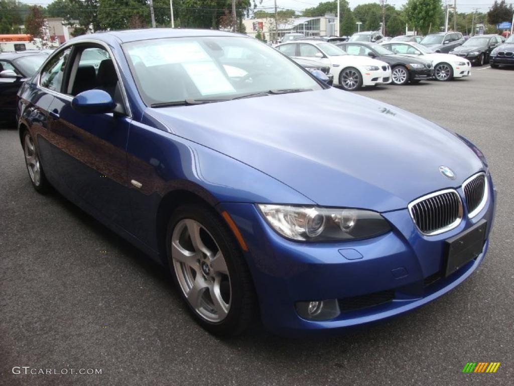 2007 3 Series 328i Coupe - Montego Blue Metallic / Black photo #7