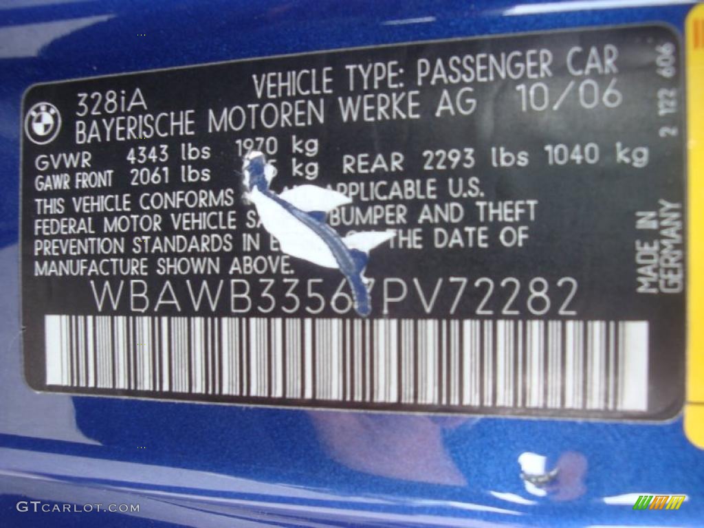 2007 3 Series 328i Coupe - Montego Blue Metallic / Black photo #17