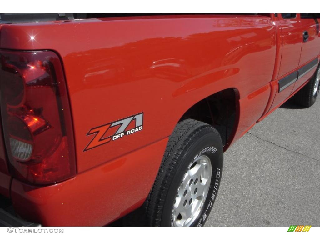 2003 Silverado 1500 Z71 Extended Cab 4x4 - Victory Red / Dark Charcoal photo #34