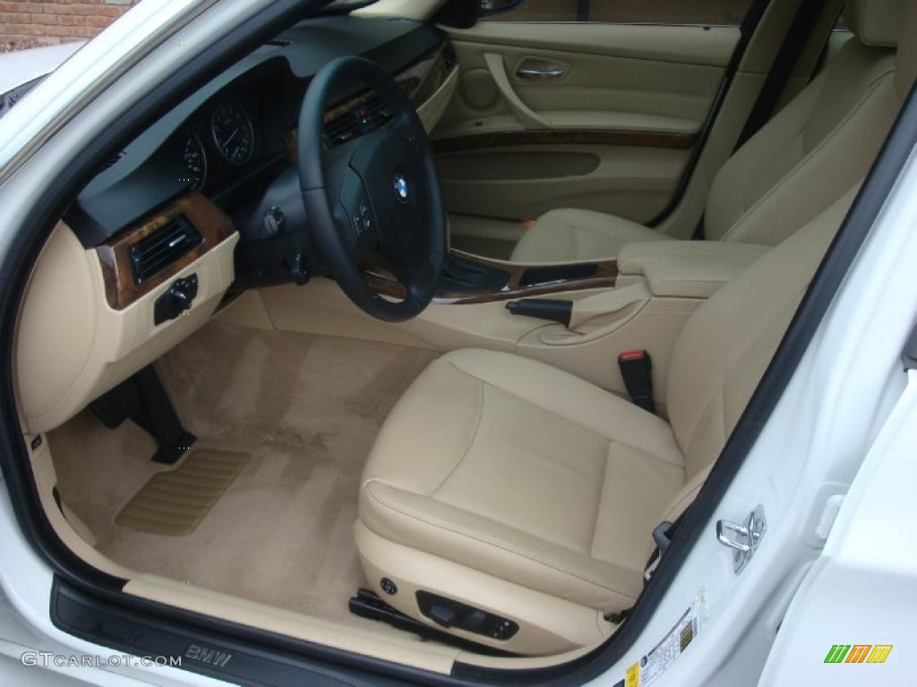 2007 3 Series 335xi Sedan - Alpine White / Beige photo #11