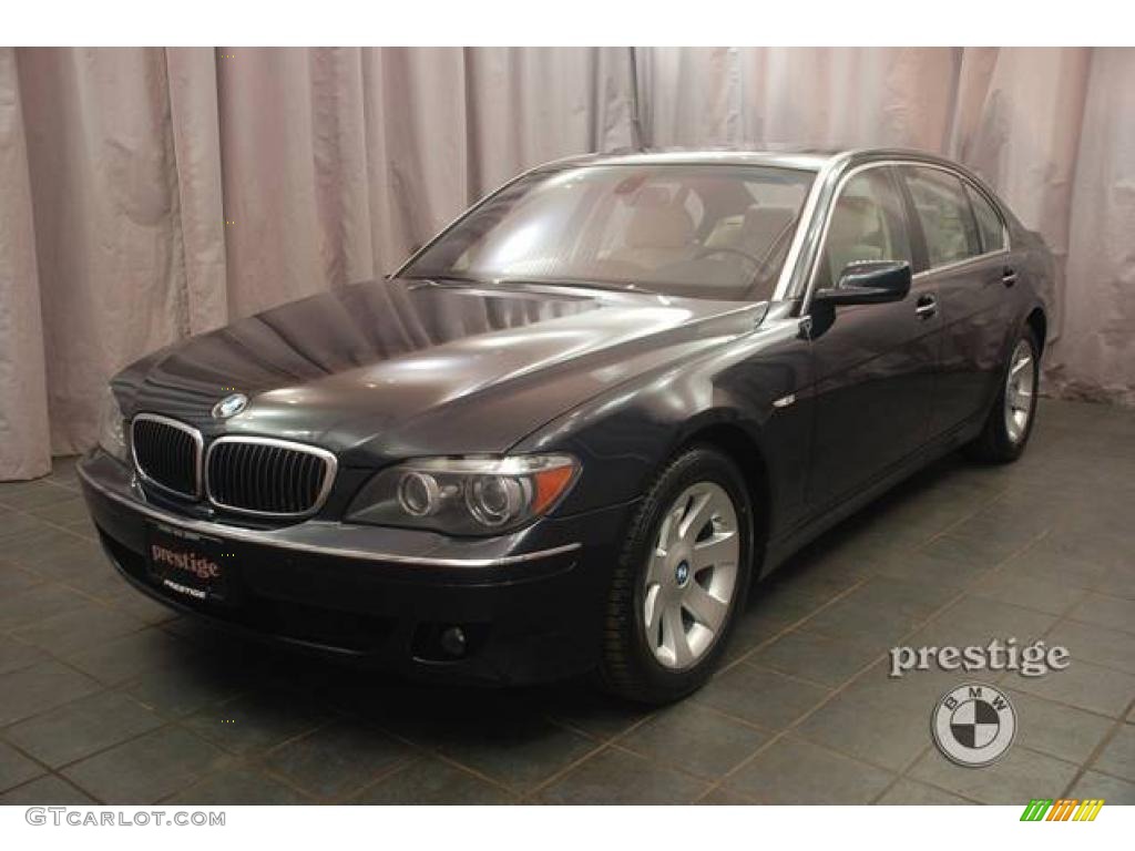 2007 7 Series 750Li Sedan - Monaco Blue Metallic / Cream Beige photo #1