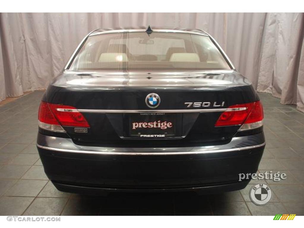 2007 7 Series 750Li Sedan - Monaco Blue Metallic / Cream Beige photo #2