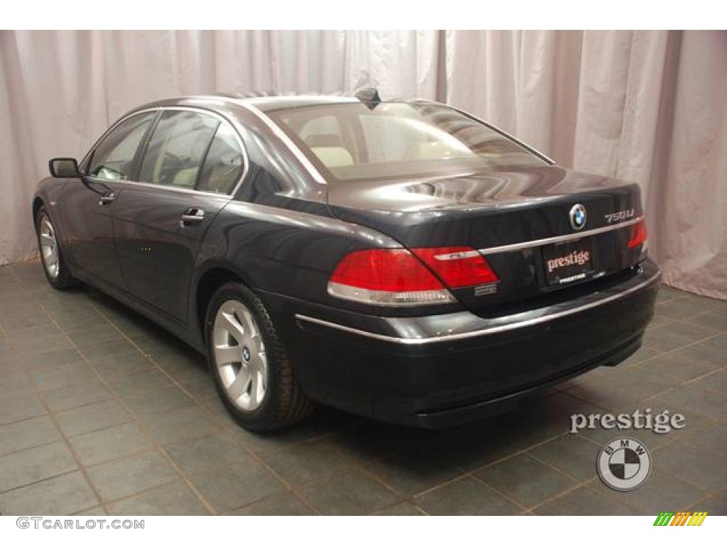 2007 7 Series 750Li Sedan - Monaco Blue Metallic / Cream Beige photo #3