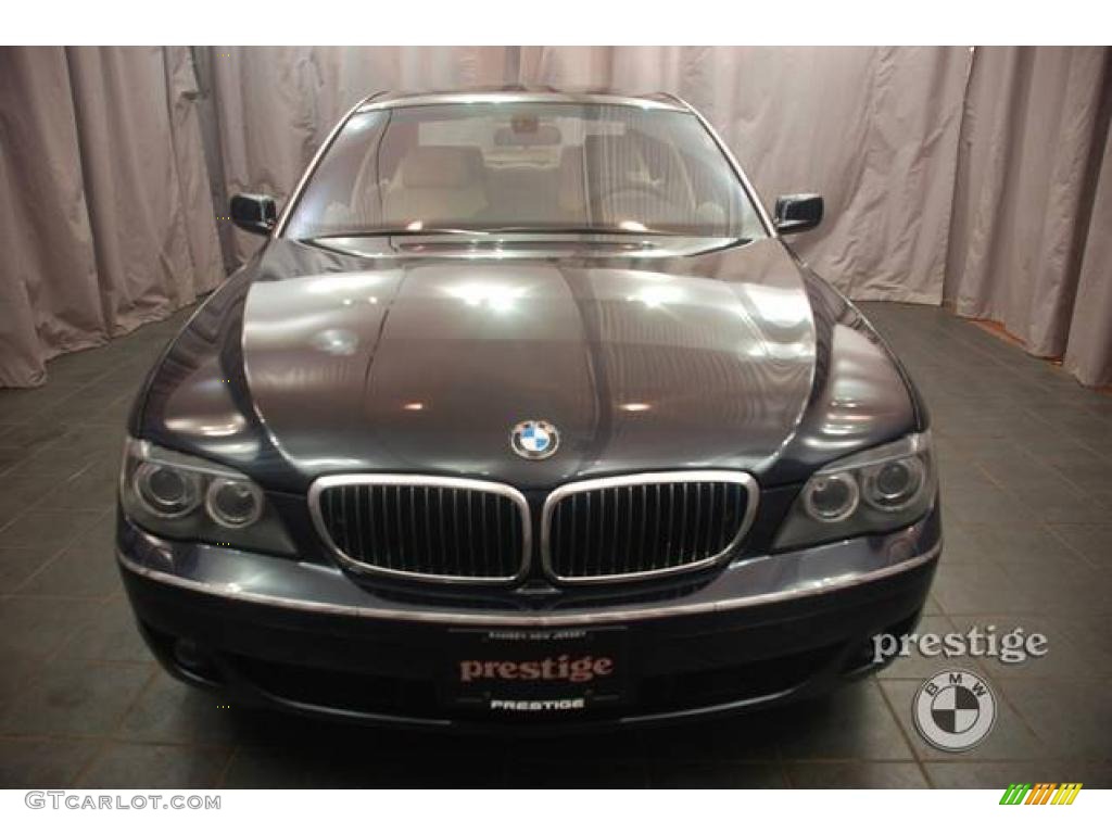 2007 7 Series 750Li Sedan - Monaco Blue Metallic / Cream Beige photo #5