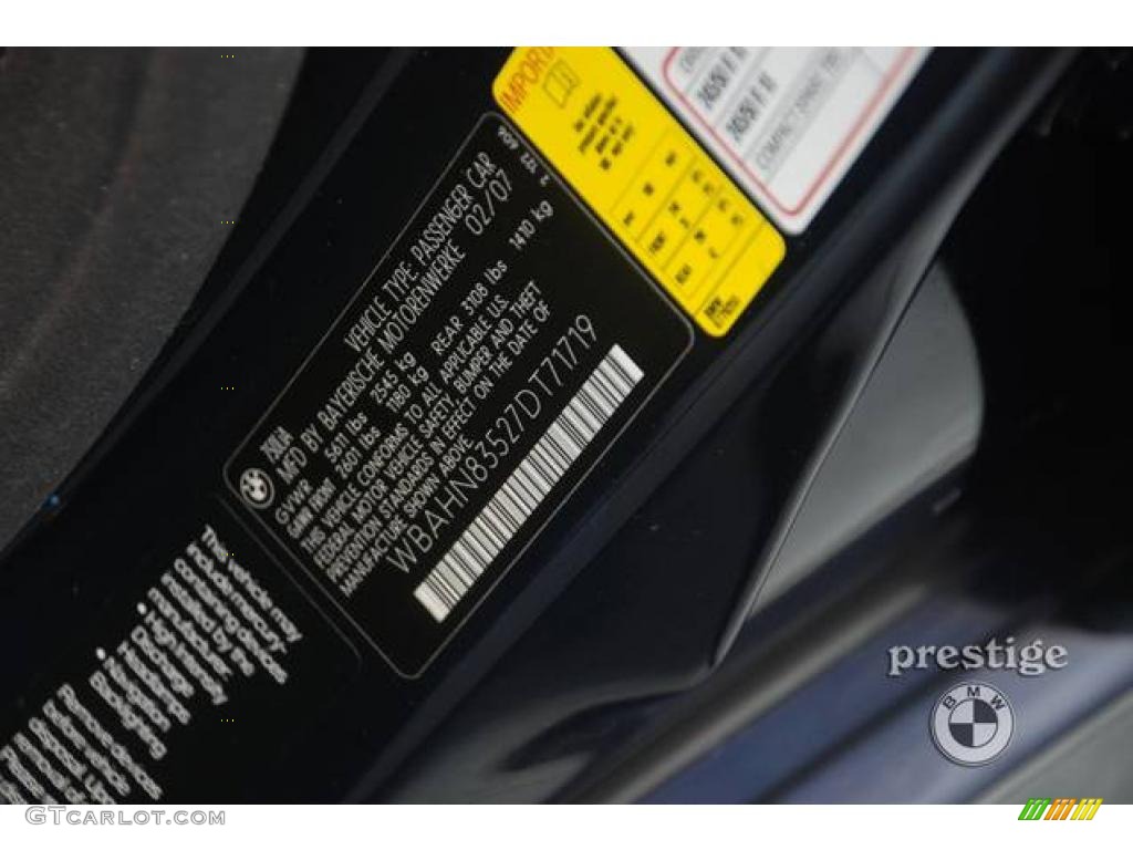 2007 7 Series 750Li Sedan - Monaco Blue Metallic / Cream Beige photo #9