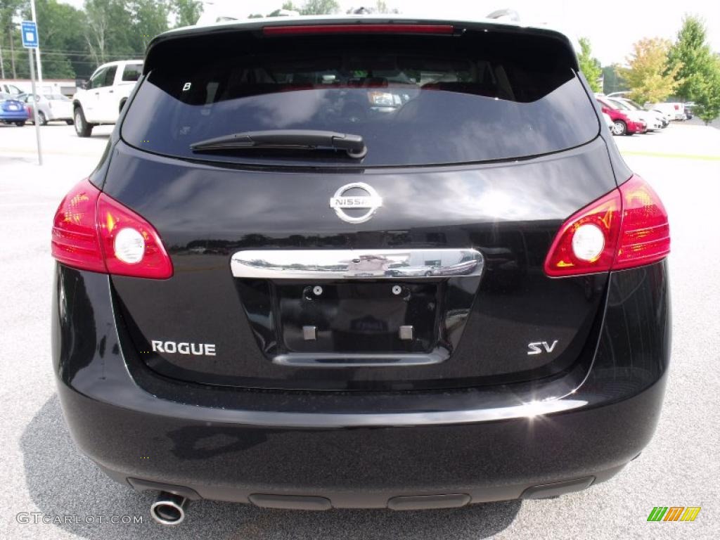 2011 Rogue SV - Wicked Black / Gray photo #4