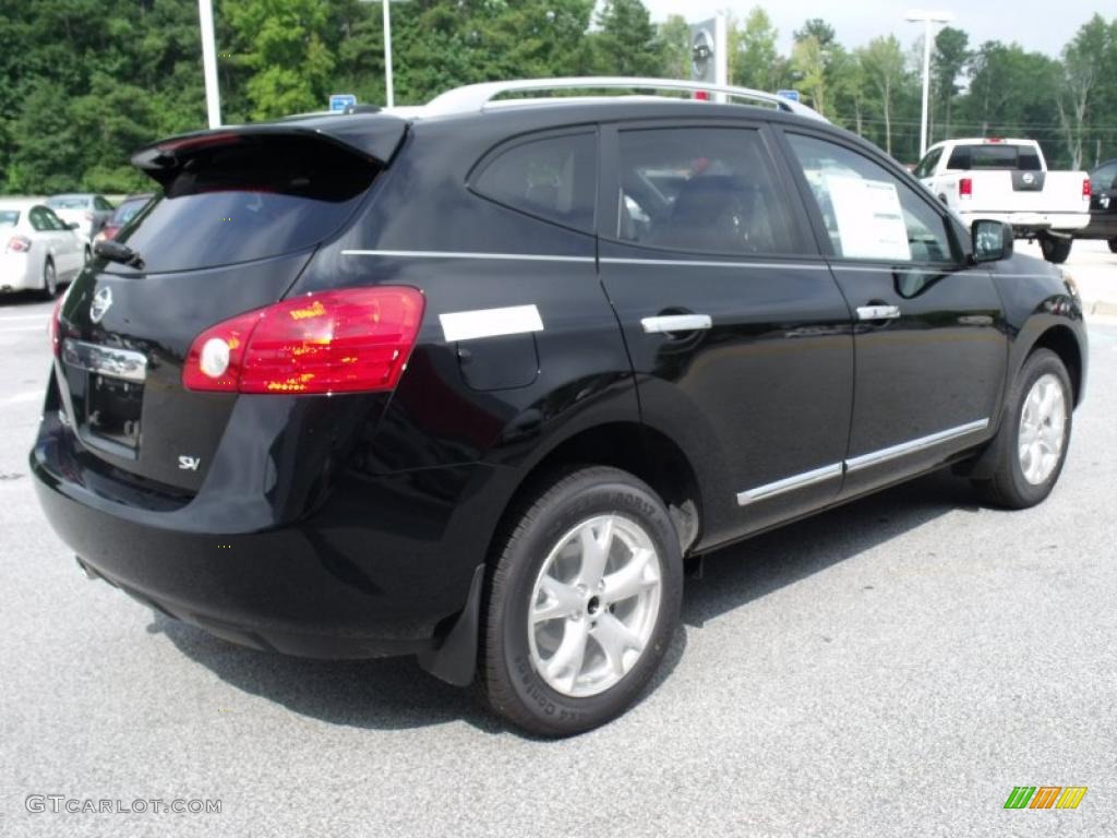 2011 Rogue SV - Wicked Black / Gray photo #5