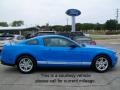 2010 Grabber Blue Ford Mustang V6 Coupe  photo #2