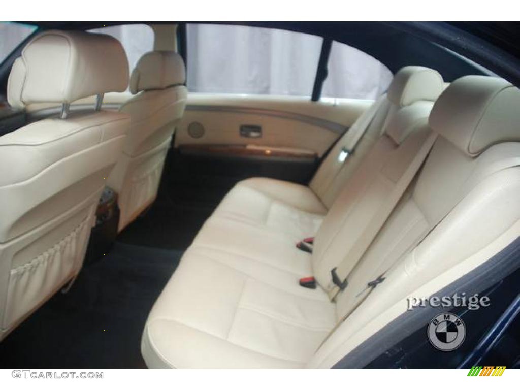 2007 7 Series 750Li Sedan - Monaco Blue Metallic / Cream Beige photo #12