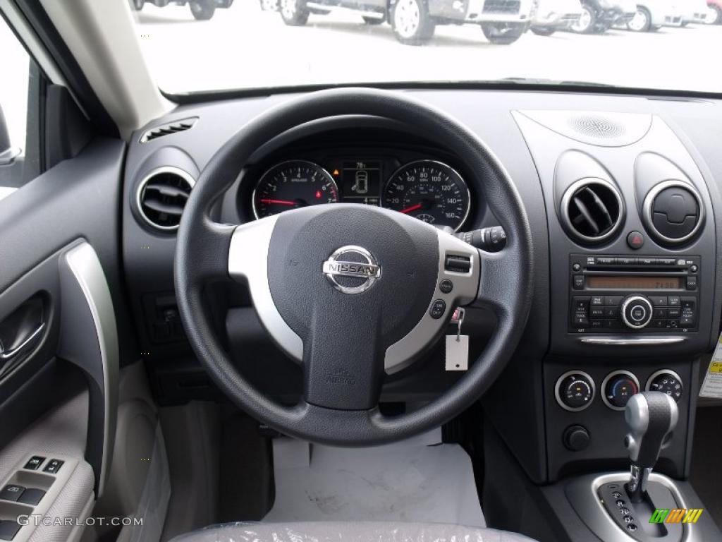 2011 Rogue S - Pearl White / Gray photo #11