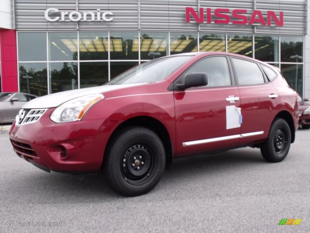 2011 Rogue S - Cayenne Red / Gray photo #1