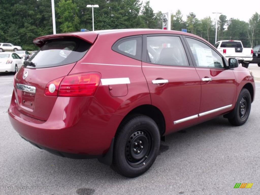 2011 Rogue S - Cayenne Red / Gray photo #5