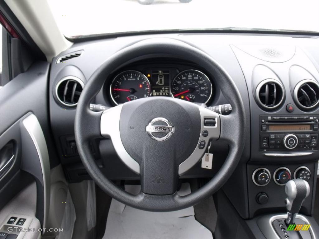 2011 Rogue S - Cayenne Red / Gray photo #11