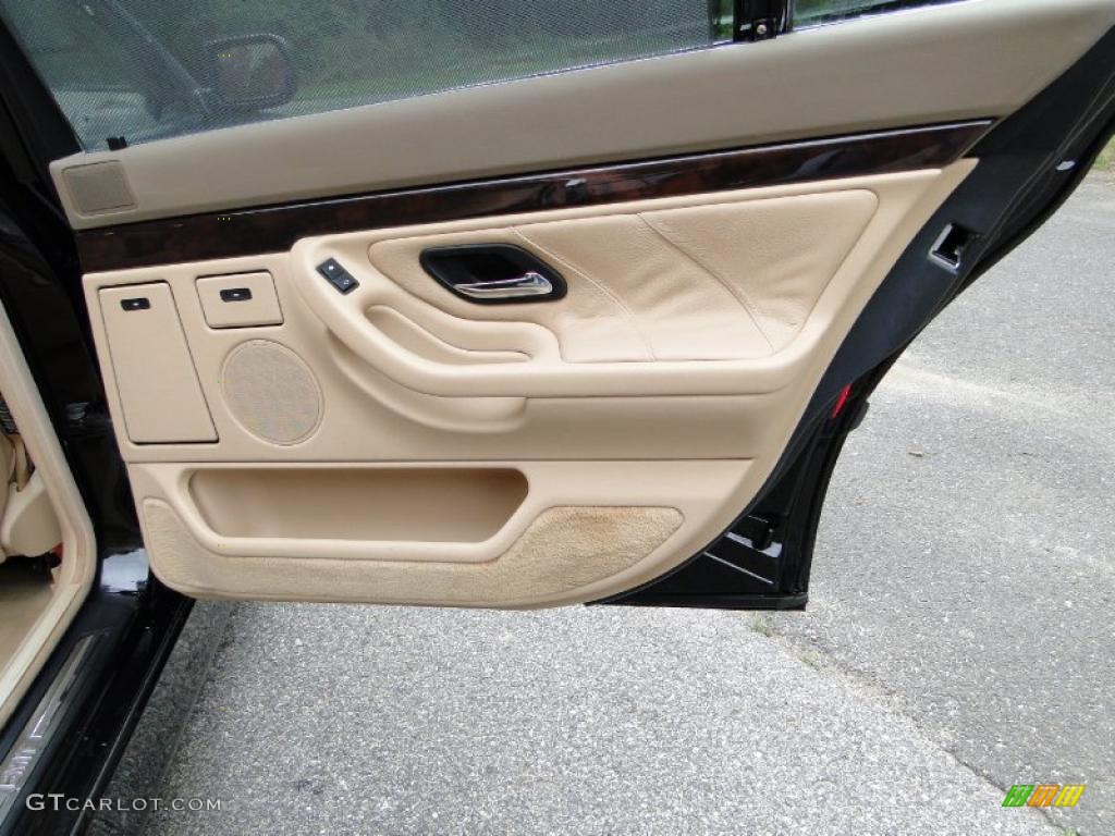 2001 7 Series 740iL Sedan - Jet Black / Sand Beige photo #22