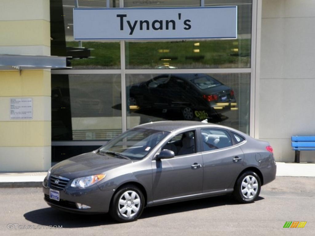 2009 Elantra GLS Sedan - Carbon Gray / Gray photo #1