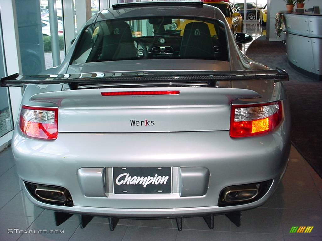 2007 911 Turbo Coupe - GT Silver Metallic / Black photo #4