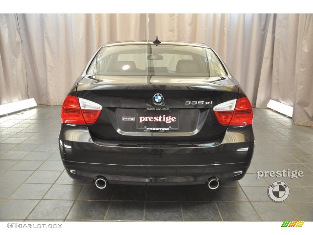 2008 3 Series 335xi Sedan - Jet Black / Black photo #3